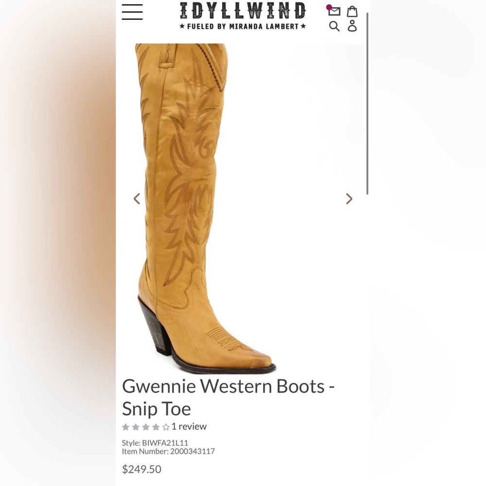 Idyllwind cowgirl tall boots
